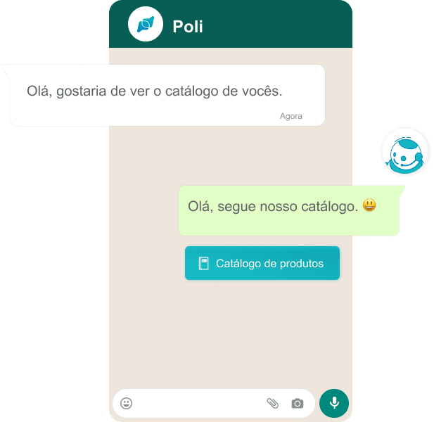 Chat com atendente PoliBot